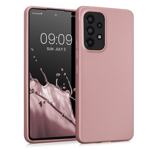 Pouzdro Kwmobile pro Samsung Galaxy A53 5G, silikonové, růžové, 57958.31