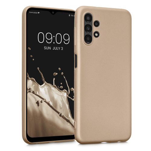 Pouzdro Kwmobile pro Samsung Galaxy A13, silikonové, zlaté, 57956.66