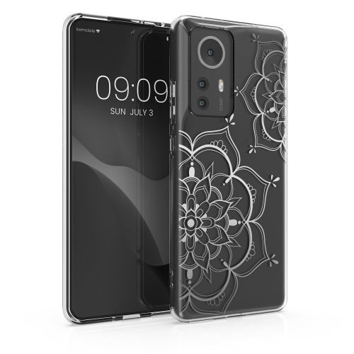 Kryt Kwmobile pro Xiaomi 12 Pro, silikonový, průhledný/stříbrný, 57945.02