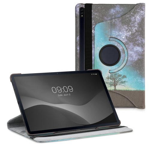 360° kryt na tablet Samsung Galaxy Tab S7 Plus/Galaxy Tab S7 FE, Kwmobile, Multicolor, Ekologická kůže, 53587.03