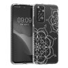 Pouzdro Kwmobile pro Xiaomi Redmi Note 11/Redmi Note 11s, silikonové, průhledné/stříbrné, 57822.03