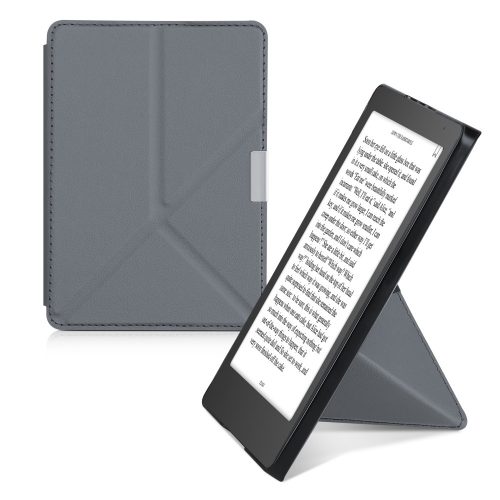 Pouzdro pro Kobo Aura Edition 2, Kwmobile, šedé, ekokůže, 41181.73