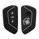 Kryt na klíče od auta pro VW 3 Buttons, Kwmobile, Black/White, Silikon, 52651.10