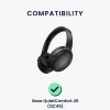 Sada 2 náušníků pro sluchátka Bose QuietComfort 45, Kwmobile, černá, ekokůže, 58061.01