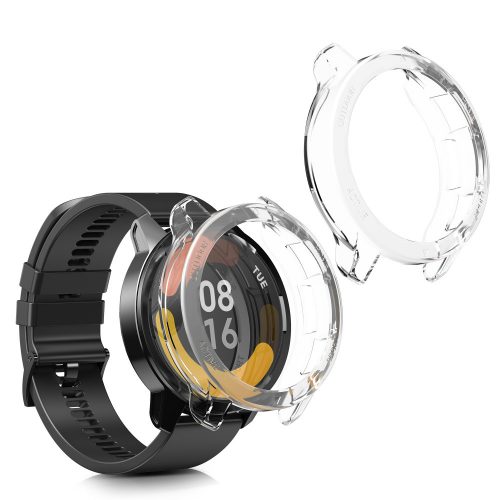 Sada 2 pouzder pro Xiaomi Watch S1 Active, Kwmobile, průhledná, silikonová, 58070.02