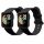 Sada 2 řemínků pro Xiaomi Mi Watch Lite/Redmi Watch, Kwmobile, Black, Silicone, 54778.06