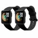 Sada 2 řemínků pro Xiaomi Mi Watch Lite/Redmi Watch, Kwmobile, Black, Silicone, 54778.06