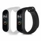 Sada 2 popruhů pro Xiaomi Mi Band 4, Kwmobile, Black/White, silikon, 49312.02