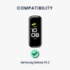 Sada 2 popruhů pro Samsung Galaxy Fit 2, Kwmobile, černá/zelená, silikonová, 53962.05