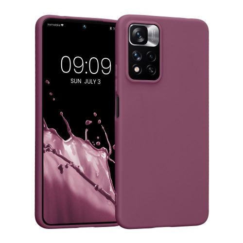 Pouzdro Kwmobile pro Xiaomi Redmi Note 11 Pro Plus 5G, silikonové, fialové, 58095.187