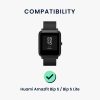 Řemínek pro Huami Amazfit Bip S/Amazfit Bip S Lite, Kwmobile, hnědá/černá, přírodní kůže, 58179.05