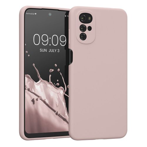 Kryt Kwmobile pro Motorola Moto G22, silikonový, krémový, 58207.10