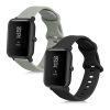 Sada 2 popruhů pro Huami Amazfit Bip/Amazfit Bip Lite, Kwmobile, Grey/Black, Silikon, 58181.01