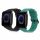 Sada 2 popruhů pro Huami Amazfit Bip U/Amazfit Bip U Pro, Kwmobile, Black/Green, Silicone, 57434.04