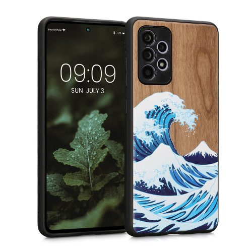 Pouzdro Kwmobile pro Samsung Galaxy A52/Galaxy A52 5G/Galaxy A52s 5G, dřevo, vícebarevné, 54354.12