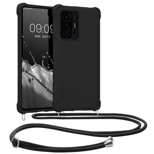 Kryt Kwmobile pro Xiaomi 11T/11T Pro, silikonový, černý, 57395.47