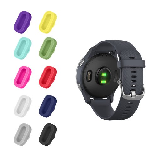 Sada 10 prachových zátek pro Garmin Venu/Forerunner/Vivomove, Kwmobile, Multicolor, Silikon, 58454.32