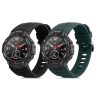 Sada 2 řemínků pro Huami Amazfit T-Rex/Amazfit T-Rex Pro, Kwmobile, Black/Green, Silicone, 58460.02