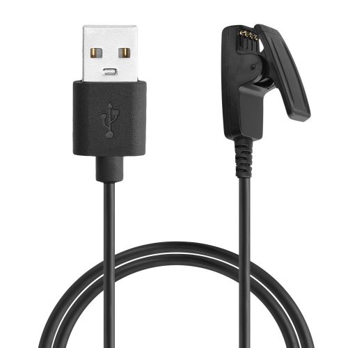 USB nabíjecí kabel pro Garmin Forerunner 230/Forerunner 235/Forerunner 645, Kwmobile, černý, plast, 58453.01