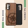 kwmobile pouzdro pro Motorola Moto G52/Moto G82 5G, Dřevo, Hnědá, 58541.01