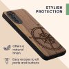 kwmobile pouzdro pro Motorola Moto G52/Moto G82 5G, Dřevo, Hnědá, 58541.01