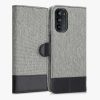 Kryt Kwmobile pro Motorola Moto G52/Moto G82, textil, šedo/černý, 58545.22