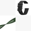 Sada 2 řemínků pro Garmin Venu Sq/Venu Sq Music, Kwmobile, Black/Green, Silicone, 57776.03