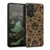 Pouzdro Kwmobile pro Xiaomi Redmi Note 11 Pro/Redmi Note 11 Pro 5G, Dřevo, Hnědá/Černá, 57381.03