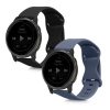 Sada 2 řemínků pro Garmin Venu Sq/Venu 2 Plus/Vivomove Sport, Kwmobile, Black/Blue, Silicone, 58746.01