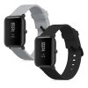 Sada 2 popruhů pro Huami Amazfit Bip S/Amazfit Bip S Lite, Kwmobile, Black/Grey, Silicone, 53859.08