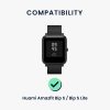 Sada 2 popruhů pro Huami Amazfit Bip S/Amazfit Bip S Lite, Kwmobile, Black/Grey, Silicone, 53859.08