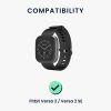 Dokovací stojan pro Fitbit Versa/Versa Lite/Versa 2, Kwmobile, Black/Silver, Metal, 58722.01