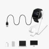 Dokovací stojan pro Garmin Venu/Venu Sq/Venu 2S, Kwmobile, Black/Silver, Metal, 58729.01