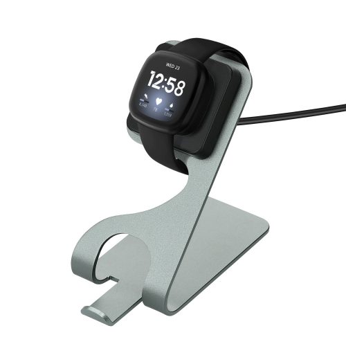 Dokovací stojan pro Fitbit Versa 3, Kwmobile, Black/Grey, Metal, 58724.01