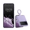 kw pouzdro na mobil pro Samsung Galaxy Z Flip 3, Silicon, Purple, 58783.108