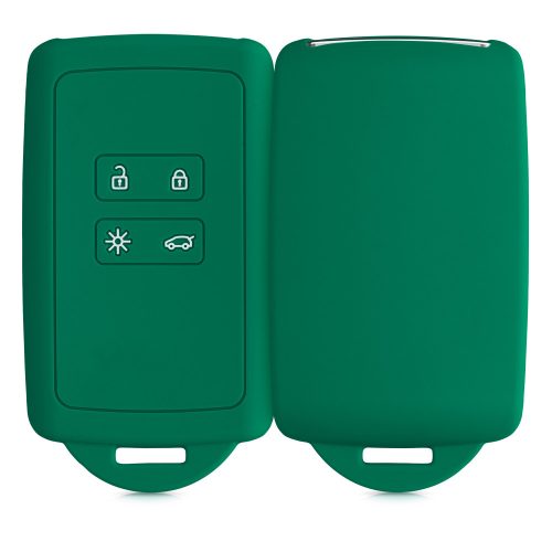 Kryt na klíče od auta pro Renault 4 Buttons - Smart Key, Kwmobile, Zelený, Silikon, 48035.142