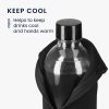 Sada 2 krytů Cooler Jacket na láhve SodaStream, Kwmobile, Black/Red, Neoprene, 58832.01