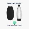 Sada 2 krytů Cooler Jacket na láhve SodaStream, Kwmobile, Black/Red, Neoprene, 58832.01