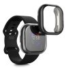 Sada 2 pouzder Kwmobile pro Fitbit Versa 4/Sense 2, silikon, černá/průhledná, 58874.01