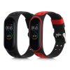 Sada 2 popruhů pro Xiaomi Mi Band 4, Kwmobile, černá/červená, silikon, 58889.01