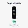 Sada 2 popruhů pro Xiaomi Mi Band 4, Kwmobile, černá/červená, silikon, 58889.01