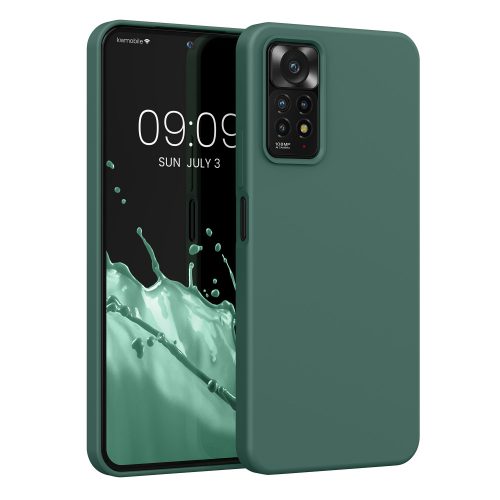 Kryt Kwmobile pro Xiaomi Redmi Note 11 Pro/Redmi Note 11 Pro 5G, silikonový, zelený, 57373.166