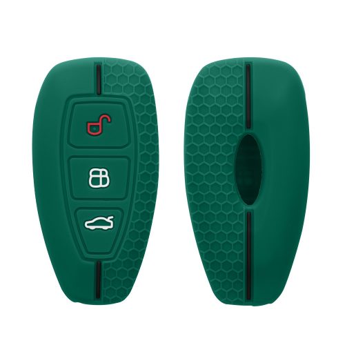 Kryt na klíče od auta pro Ford 3 Buttons - Keyless Go, Kwmobile, Zelený, Silikon, 53133.14