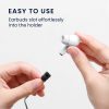 Sada 2 popruhů pro sluchátka Apple AirPods 3/AirPods 2/AirPods Pro, Kwmobile, Black/White, Silikon, 58959.01