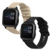 Sada 2 řemínků pro Garmin Venu Sq/Venu Sq Music, Kwmobile, Black/Grey, Silikon, 57776.05