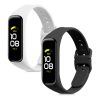 Sada 2 řemínků pro Samsung Galaxy Fit 2, Kwmobile, Black/White, silikon, 53962.07