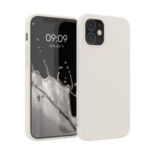 Kryt Kwmobile pro Apple iPhone 12/iPhone 12 Pro, silikonový, bílý, 53938.204