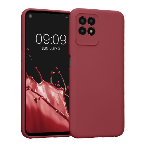 Pouzdro Kwmobile pro Realme 8i, silikonové, červené, 58293.167