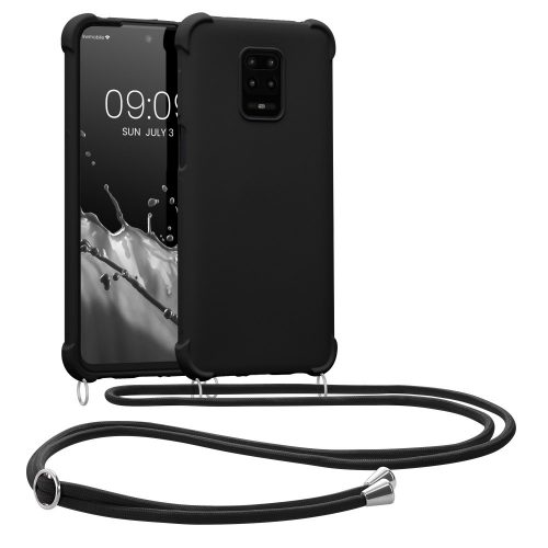 Kryt Kwmobile pro Xiaomi Redmi Note 9S/Redmi Note 9 Pro/Redmi Note 9 Pro Max, silikon, černý, 53149.01