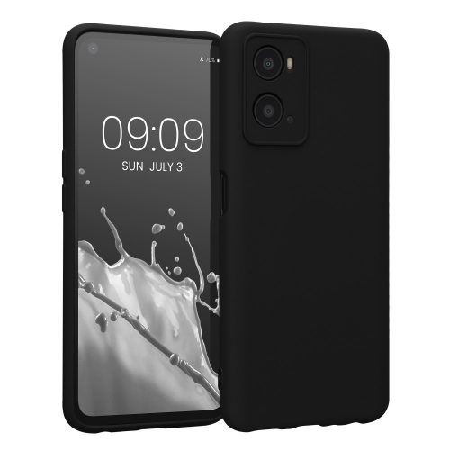 Pouzdro Kwmobile pro OPPO A76/A96, silikonové, černé, 59147.01